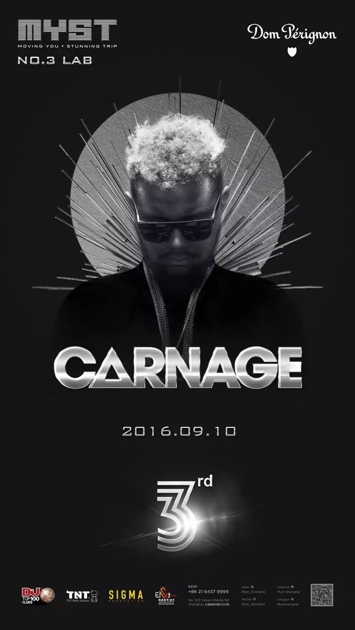 Party Review:09/10 | Trap & Hiphop 领军人物 Carnage掌舵MYST周年庆！