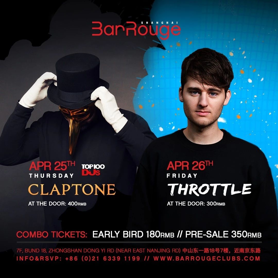 Claptone, Throttle: Early Bird Tickets SOLD OUT