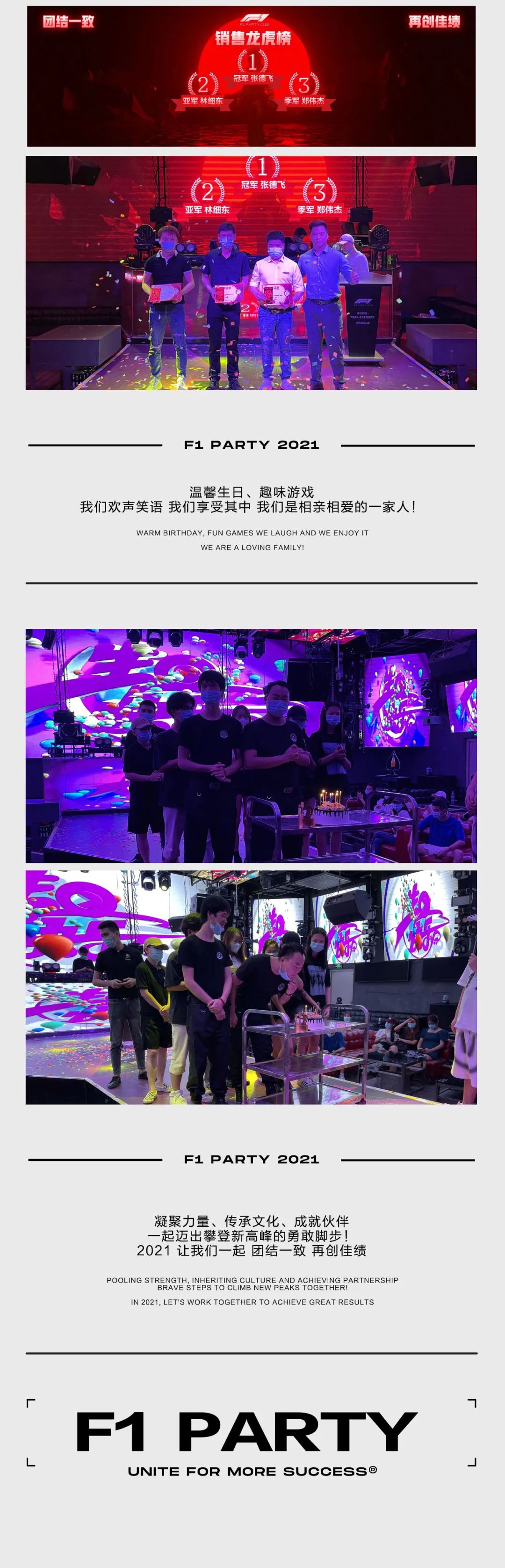 AUG.05 F1 PARTY 八月员工大会 #团结一致 再创佳绩#-惠安F1酒吧/F1 PARTY CLUB