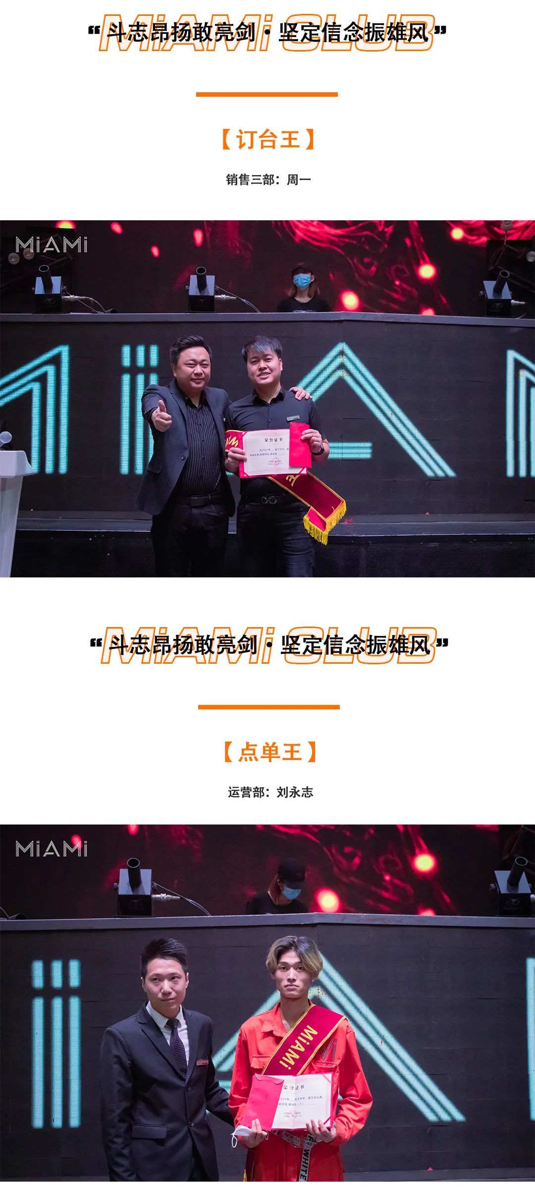 MiAMi CLUB·秦皇岛 | 第二届员工誓师大会——斗志昂扬敢亮剑·坚定信念振雄风-秦皇岛迈阿密酒吧/MiAMi CLUB