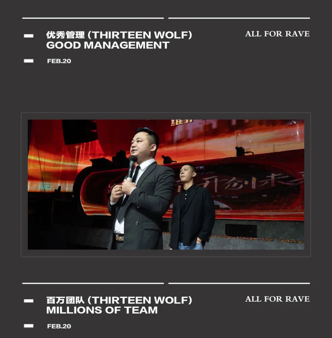 THIRTEEN WOLF 第二十届员工大会 · 踏梦前行 开创未来！-衡阳十三狼派对工厂/THIRTEEN WOLF