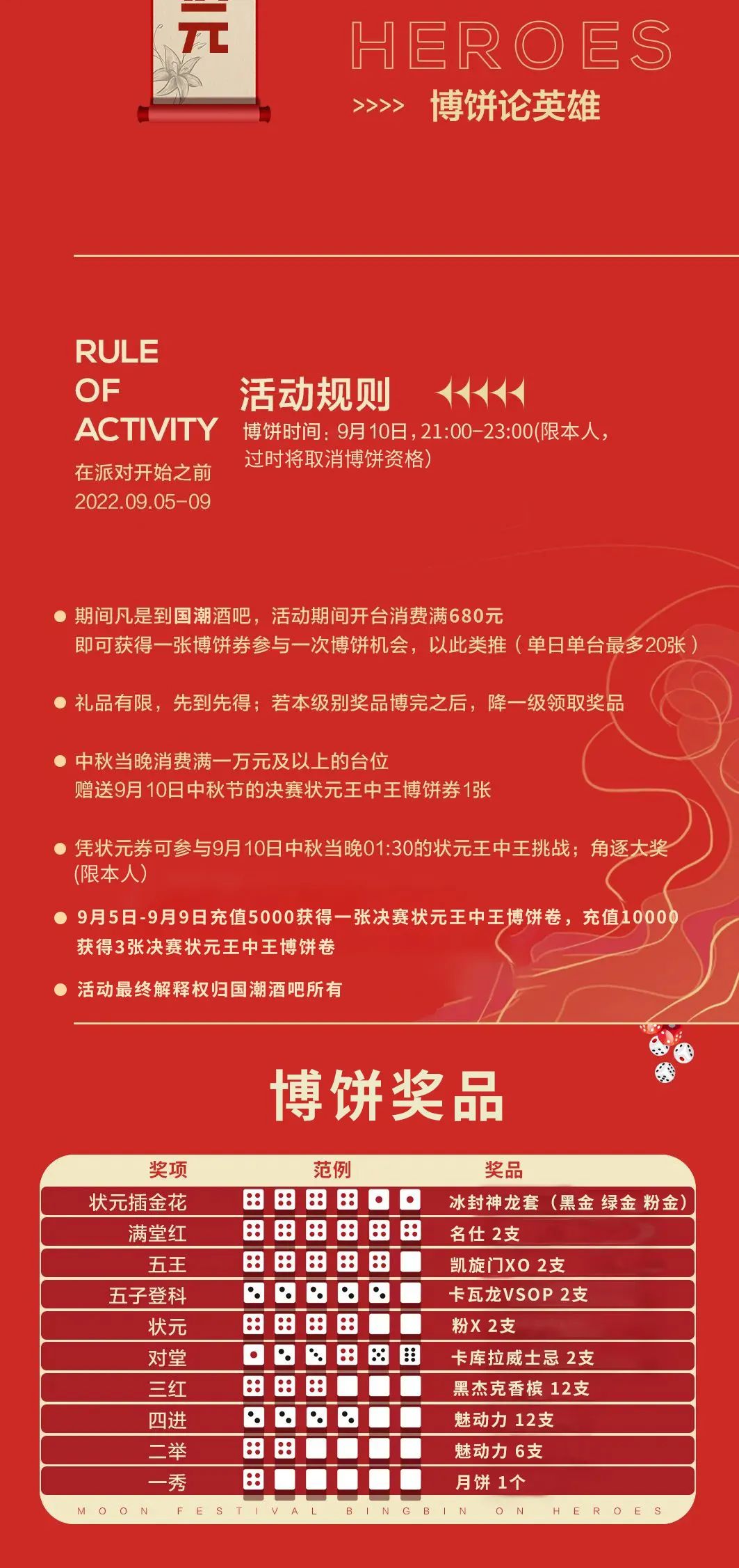 国潮酒吧 | 09.05-10贺中秋·博出好彩头-铜仁崋.国潮俱乐部/CLUB HUA