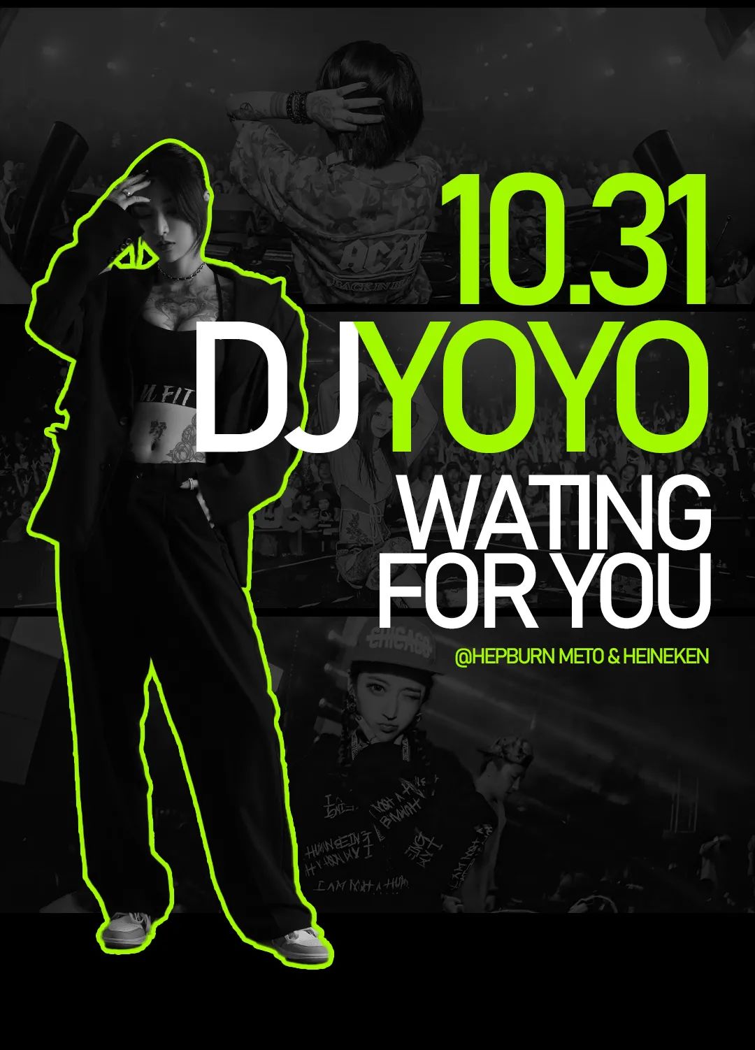 10.31元气少女#DJ YOYO#喜力星电音&万圣之夜的低频轰炸-深圳赫本酒吧/HEPBURN CLUB