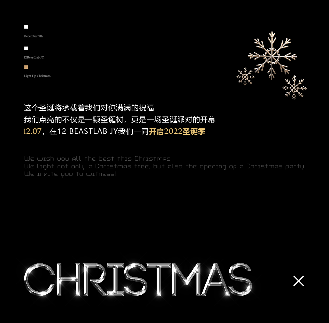 12.07 #LIGHT UP CHRISTMAS# 点亮圣诞，狂欢一触即发！-江阴十二兽酒吧/12BeastLab