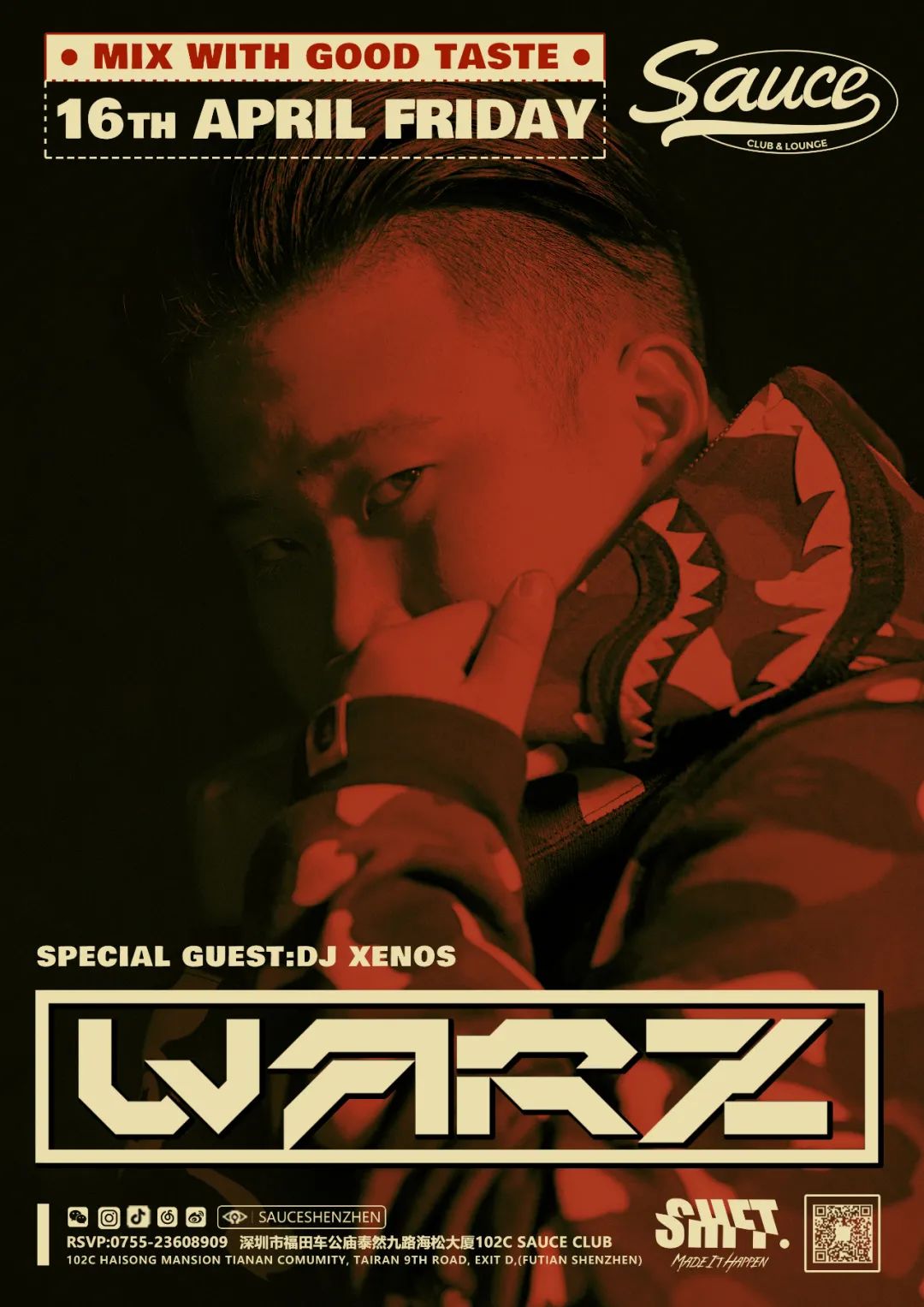 4.16 DJ WARZ |马思唯/BBNO$ 官方Remix制作人-深圳Sauce酒吧/Sauce Club