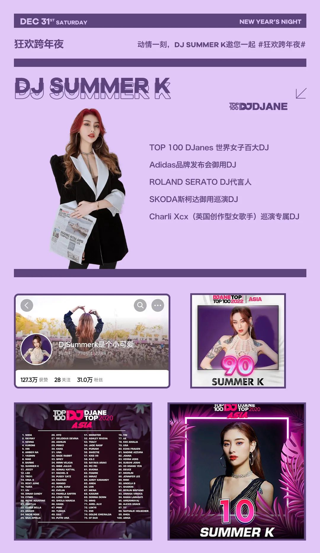 PLAYPLUS音乐现场，动情一刻！𝟏𝟐月𝟑𝟏日𝘿𝙅 𝙎𝙐𝙈𝙈𝙀𝙍 𝙆邀您一起狂欢跨年夜！-昆明play酒吧/PLAY PLUS