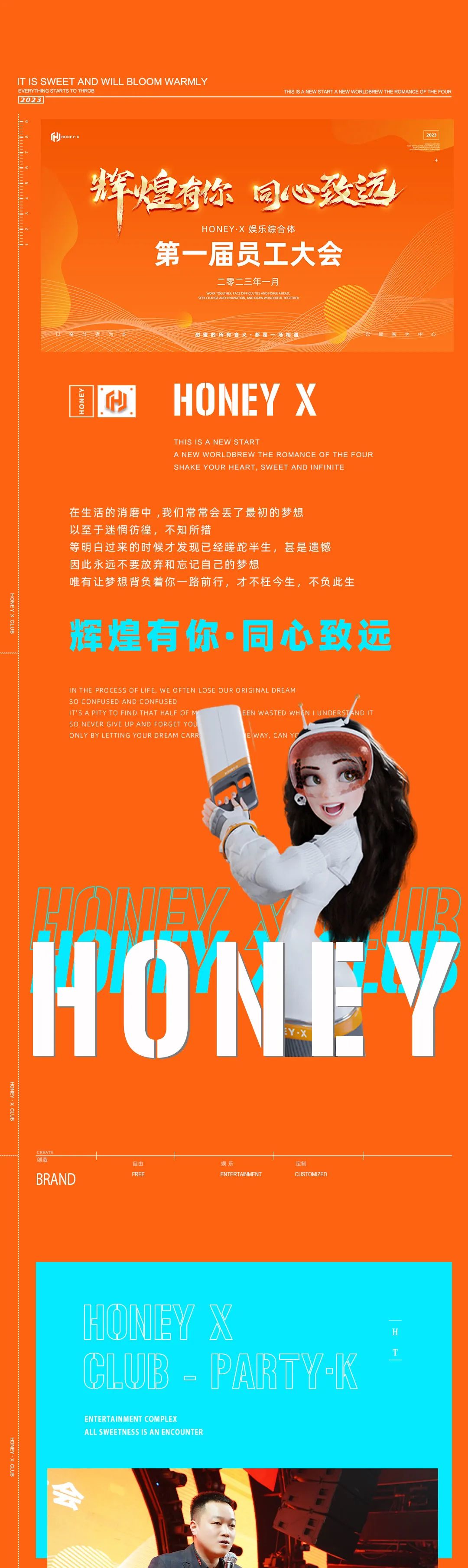 𝐇𝐎𝐍𝐄𝐘·𝐗 娱乐综合体 | 第一届员工大会《辉煌有你·同心致远》-亳州HONEY X CLUB