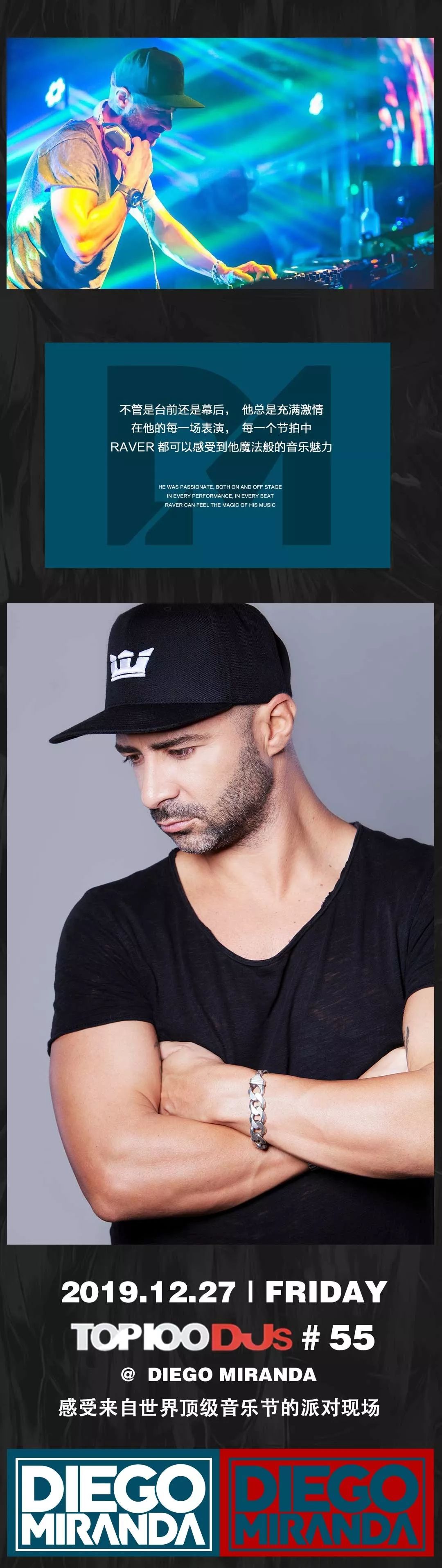 TOP 100 DJs | 12/27 - Diego Miranda 来自葡萄牙的舞曲魔术师-东营迈阿密酒吧/MIAMI CLUB