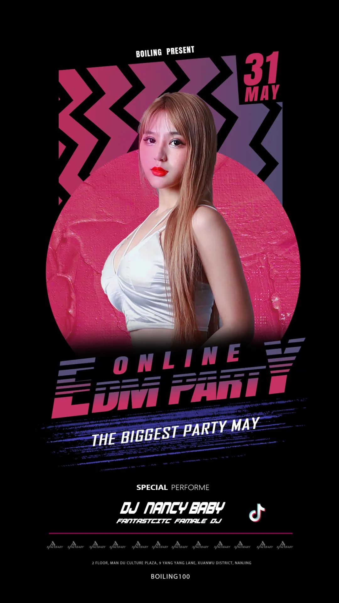 5.31 | DJ NancyBaby：新一轮盛夏轰炸即将启动！-弥勒佰度芭芘酒吧/100° BABI ROOM