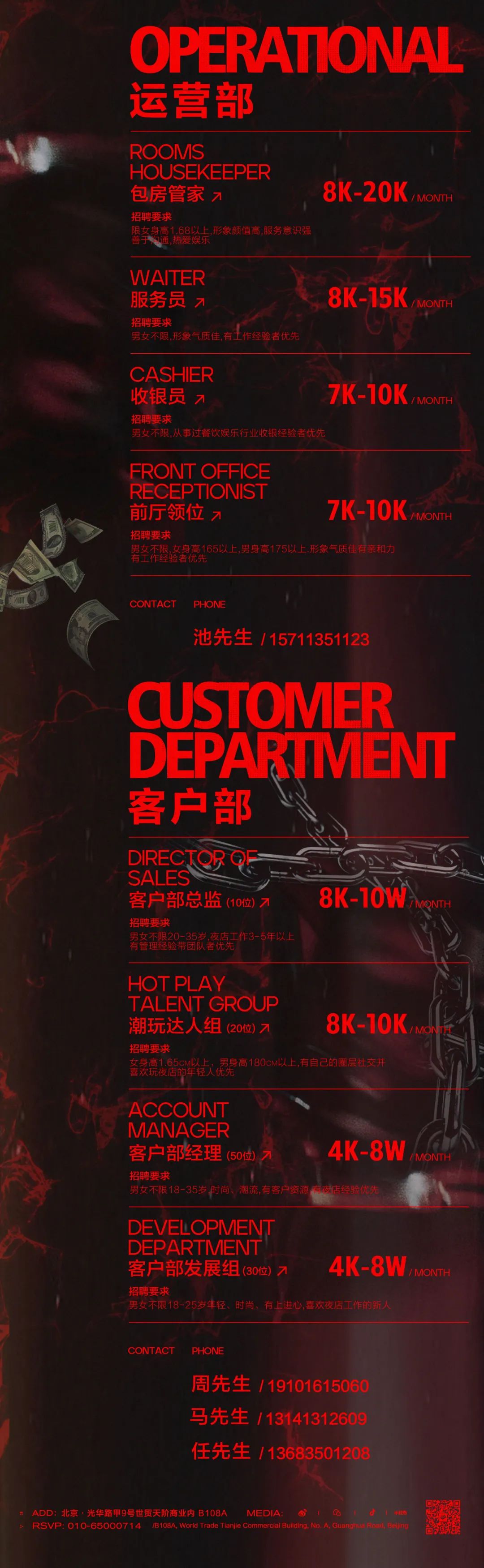RS DANCE CLUB | 通告！招聘中...-北京RS酒吧/RS跳舞俱乐部/RS DANCE CLUB