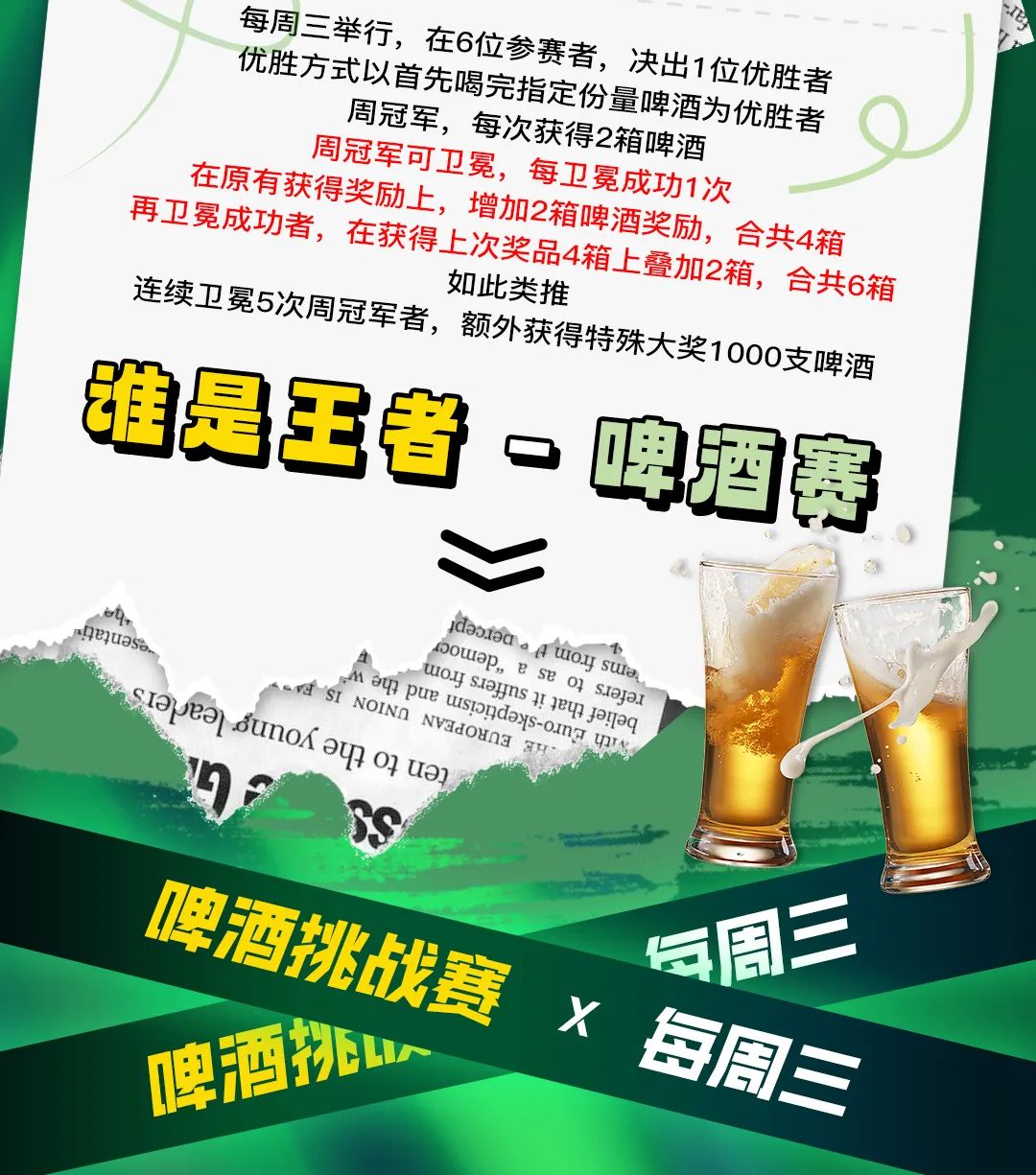 06.07「谁是王者」- 啤酒挑战赛#和我们一起“干”票大的！-佛山乐巢派对空间酒吧/LECHAO CLUB