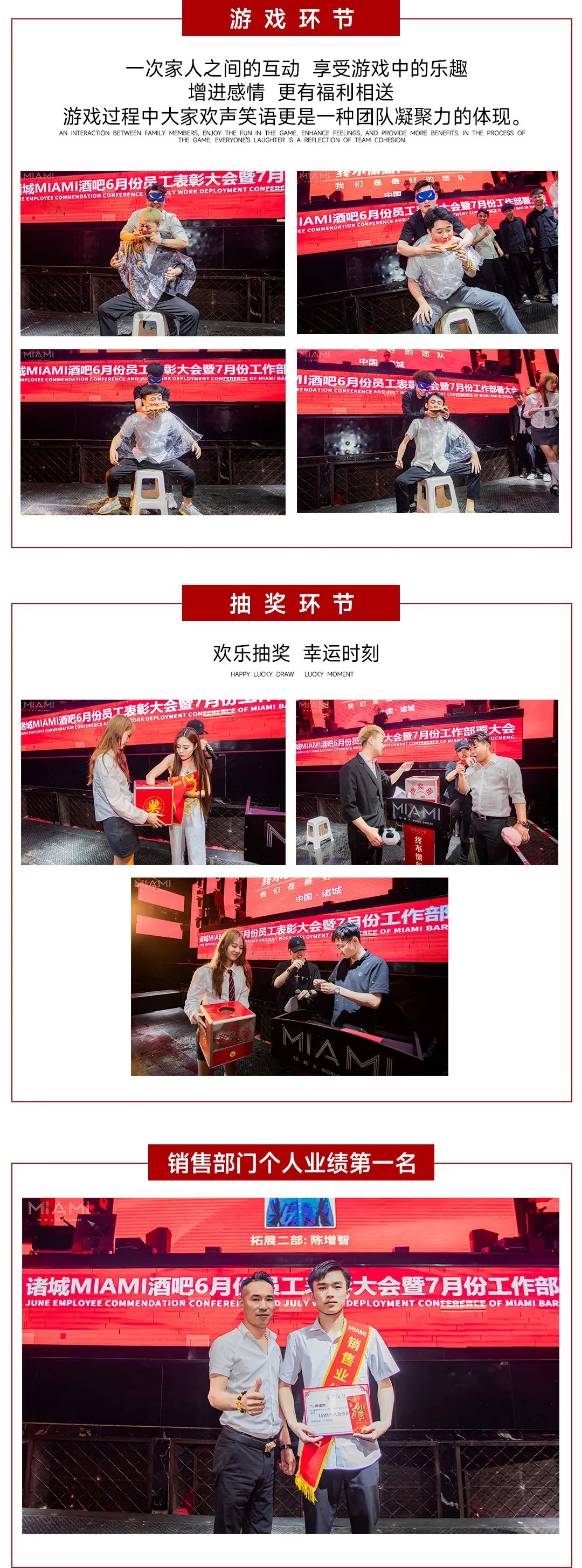 CLUB MIAMI诸城店 6月份员工表彰大会暨7月份工作部署大会圆满落幕-诸城迈阿密酒吧/MIAMI CLUB