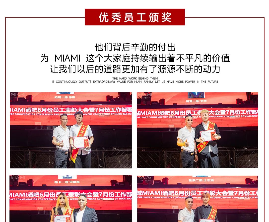 CLUB MIAMI诸城店 6月份员工表彰大会暨7月份工作部署大会圆满落幕-诸城迈阿密酒吧/MIAMI CLUB