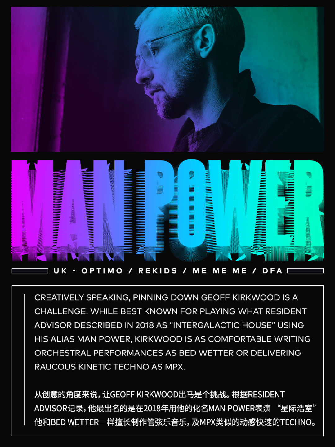 【限量免费 Guestlist】8.26 |MAN POWER (UK) w/ AFTER DARK@ 艾迪逊酒店EDITION-上海FC酒吧/FC Club