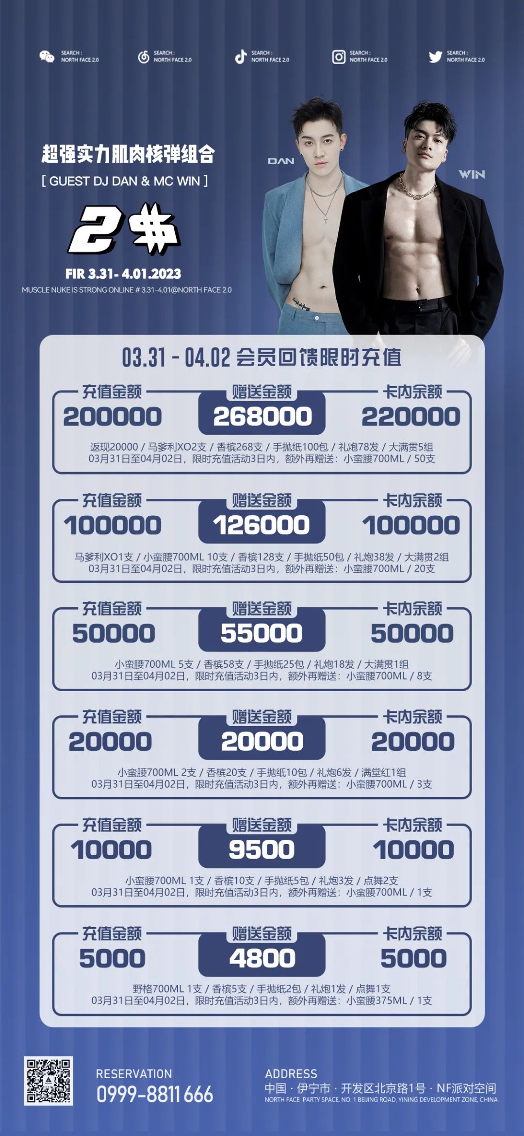 3.31-4.01 | 肌肉核弹，释放无限躁动能量-伊宁NF酒吧/NF派对空间酒吧