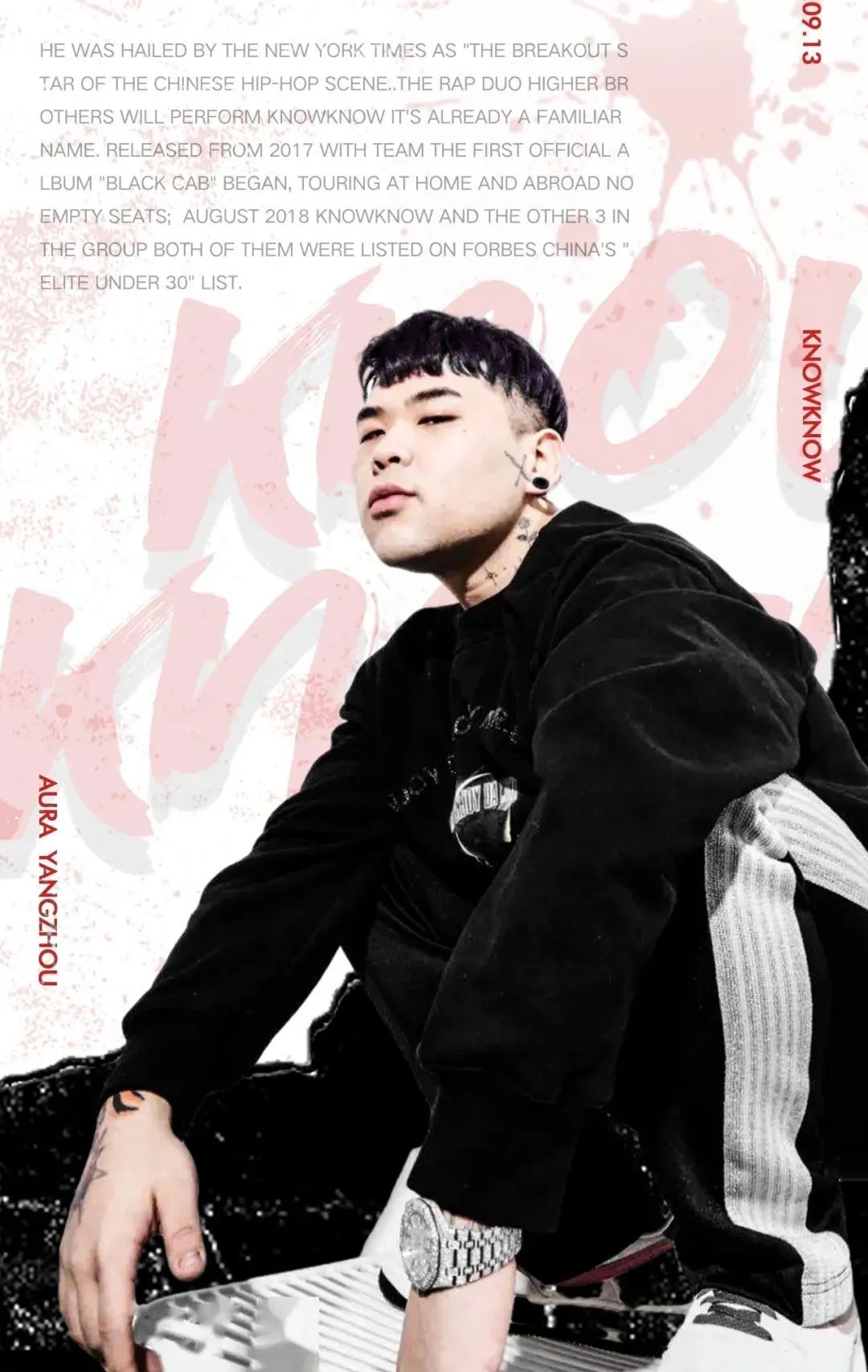 𝗔𝗨𝗥𝗔 | 𝟎𝟗/𝟏𝟑 在现场听𝐊𝐧𝐨𝐰𝐊𝐧𝐨𝐰写给你的R&B-扬州AURA酒吧