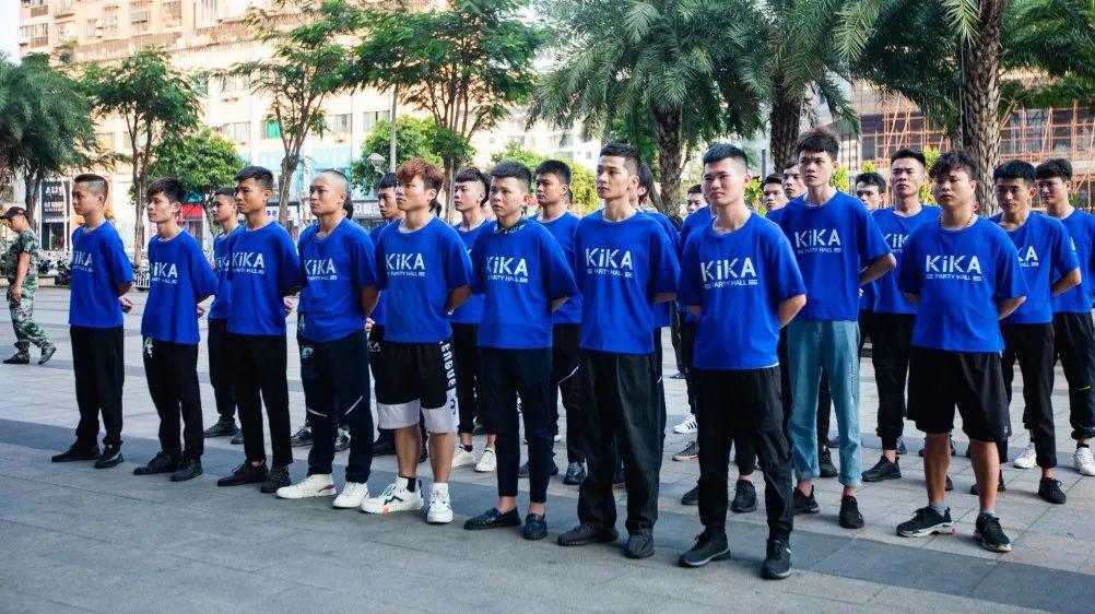 【齐心协力 共铸辉煌】 全新KiKA PARTY 员工军训  全力以赴迎接4月荣耀回归-海口KIKA派对酒吧/KIKA Party