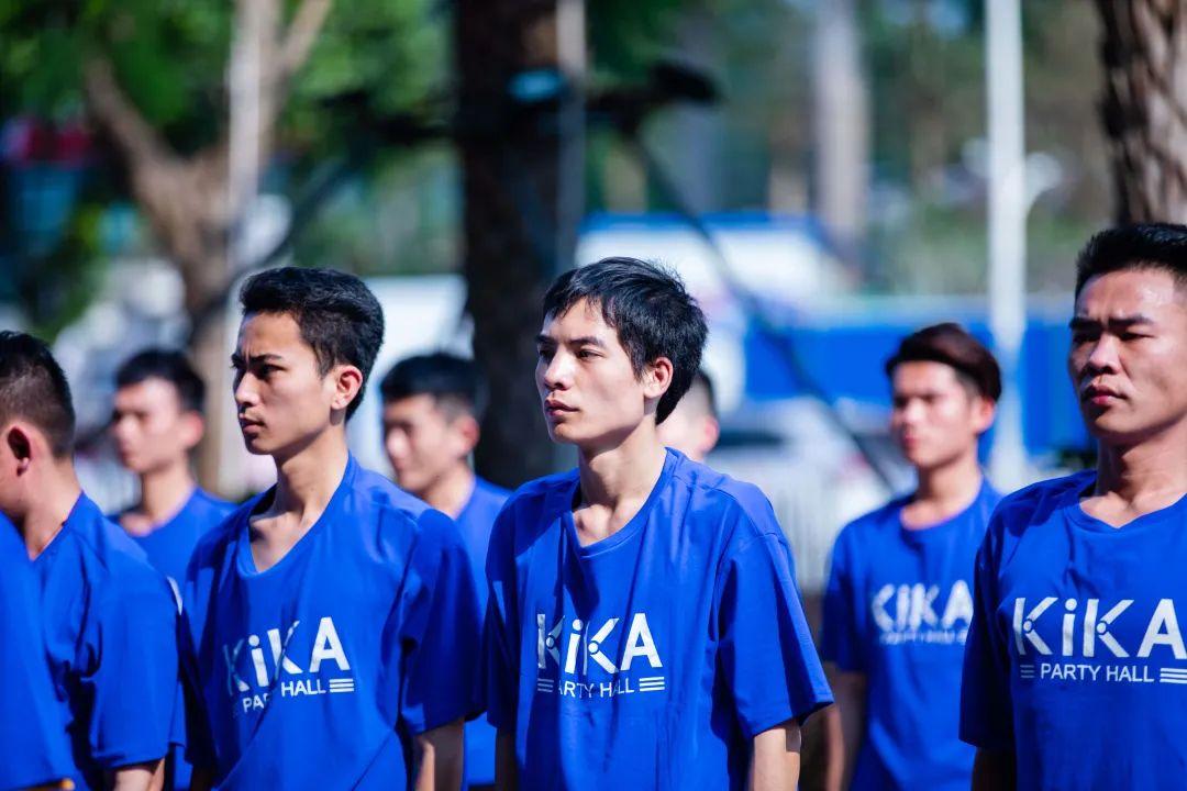 【齐心协力 共铸辉煌】 全新KiKA PARTY 员工军训  全力以赴迎接4月荣耀回归-海口KIKA派对酒吧/KIKA Party