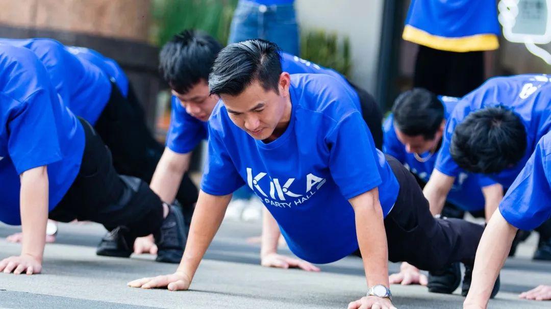 【齐心协力 共铸辉煌】 全新KiKA PARTY 员工军训  全力以赴迎接4月荣耀回归-海口KIKA派对酒吧/KIKA Party