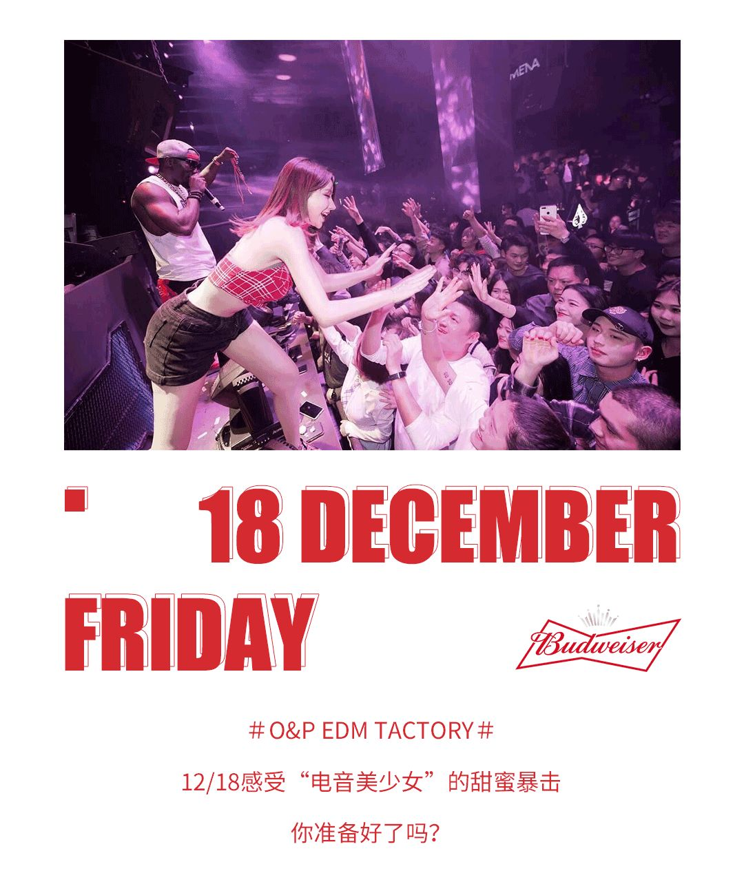 12.18 | 电音美少女的甜美暴击 PYRO × OP × 百威 玩野到底-清远OP酒吧/OP EDM FACTORY